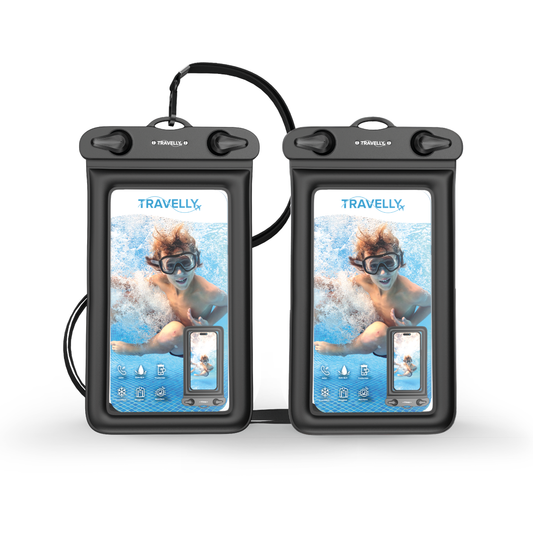 Travelly® Waterdicht telefoonhoesje set van 2