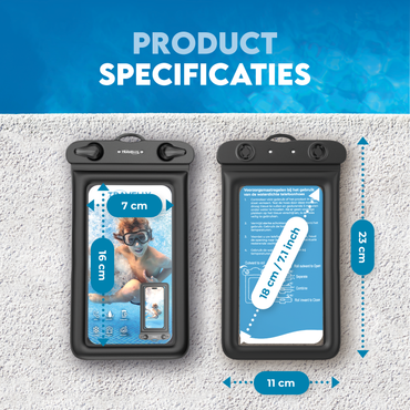 Travelly® Waterdicht telefoonhoesje set van 2