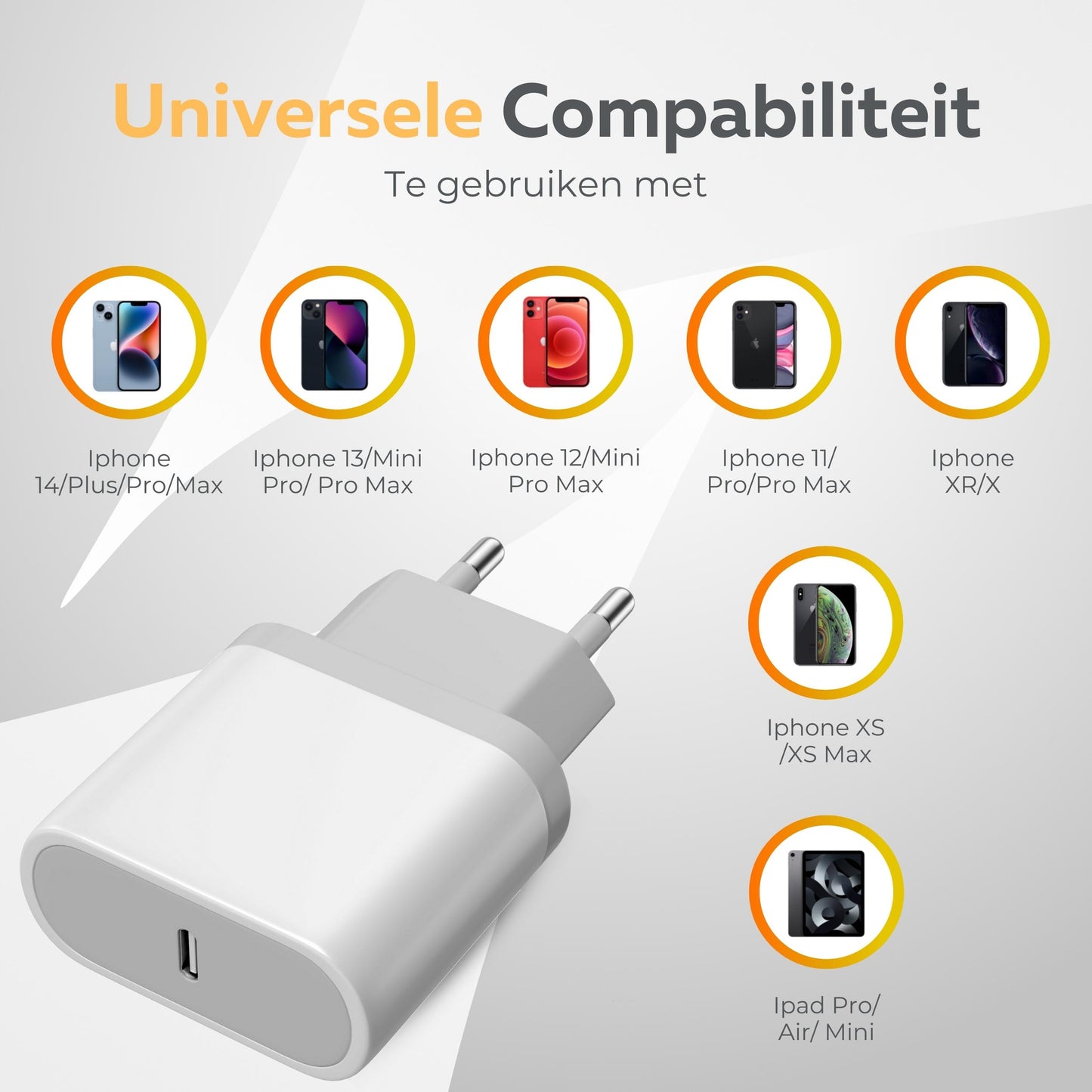 Snellader Geschikt voor iPhone 1M