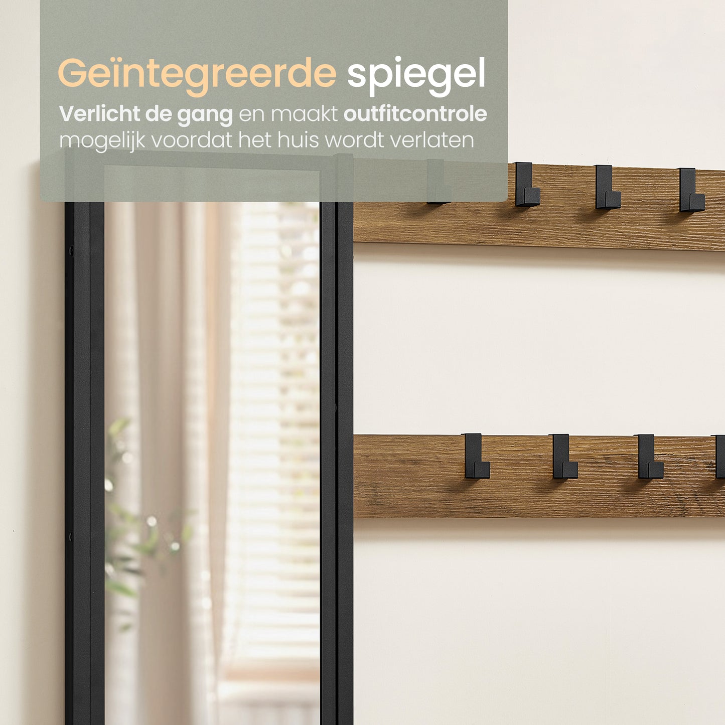 O'DADDY® Garderoberek met Spiegel