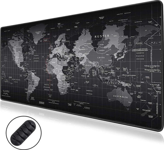 WURK® Wereldkaart Bureau Onderlegger 90x40cm