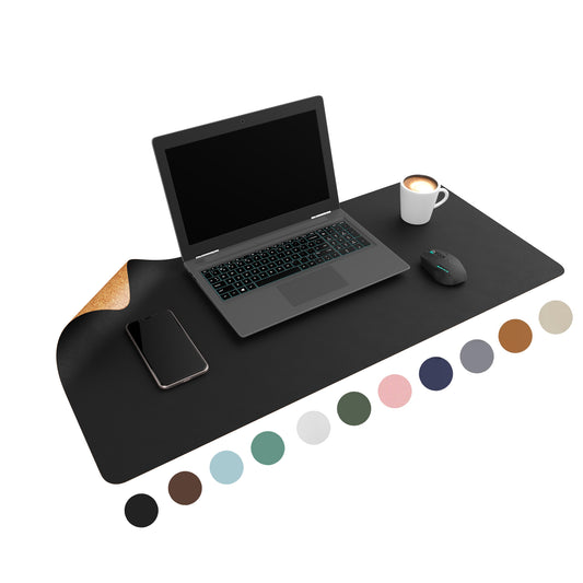 Bureau onderlegger Zwart met Kurk (90 cm x 45)