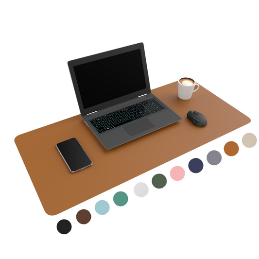 Bureau onderlegger Cognac Bruin (80 cm x 40 cm)