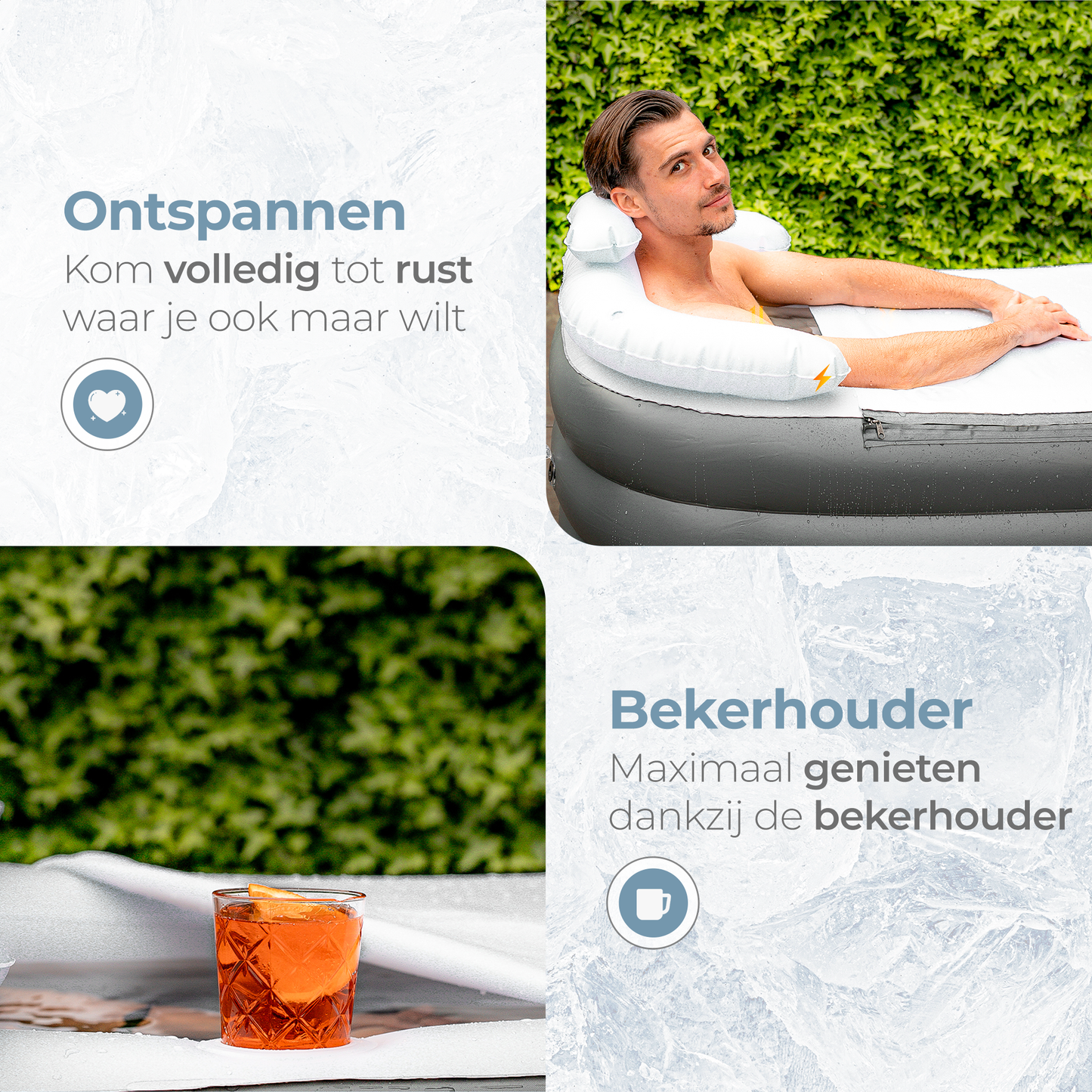 Care Less® Opblaasbaar Ligbad