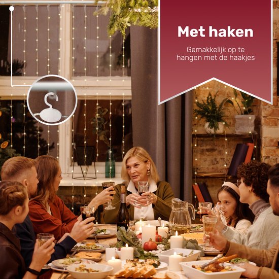 LED Lichtgordijn - 300 LED's – 3x3m