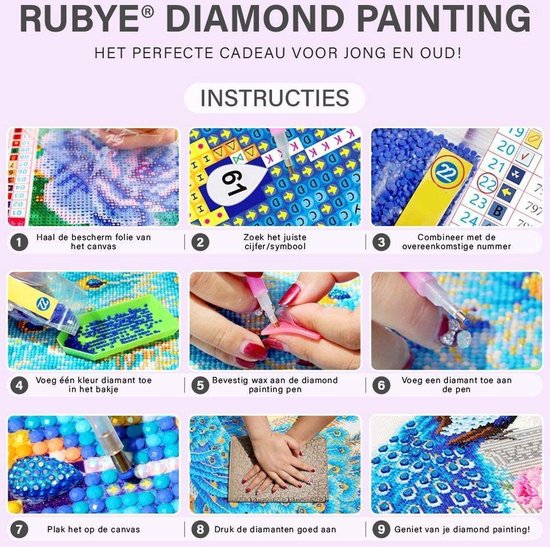 Diamond Painting Wax – Diamond Painting Volwassenen – Diamond Painting Kinderen – Diamond Painting Accessoires – 50 Stuks