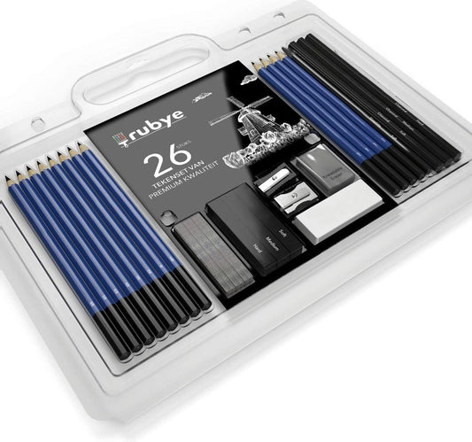 Potloden Tekenset - 26 Stuks