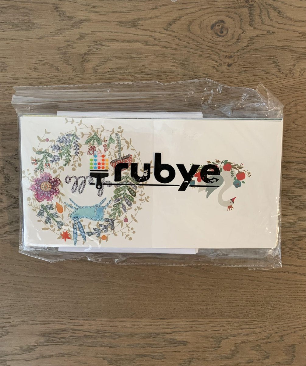 Diamond Painting Wenskaarten - 12 Stuks