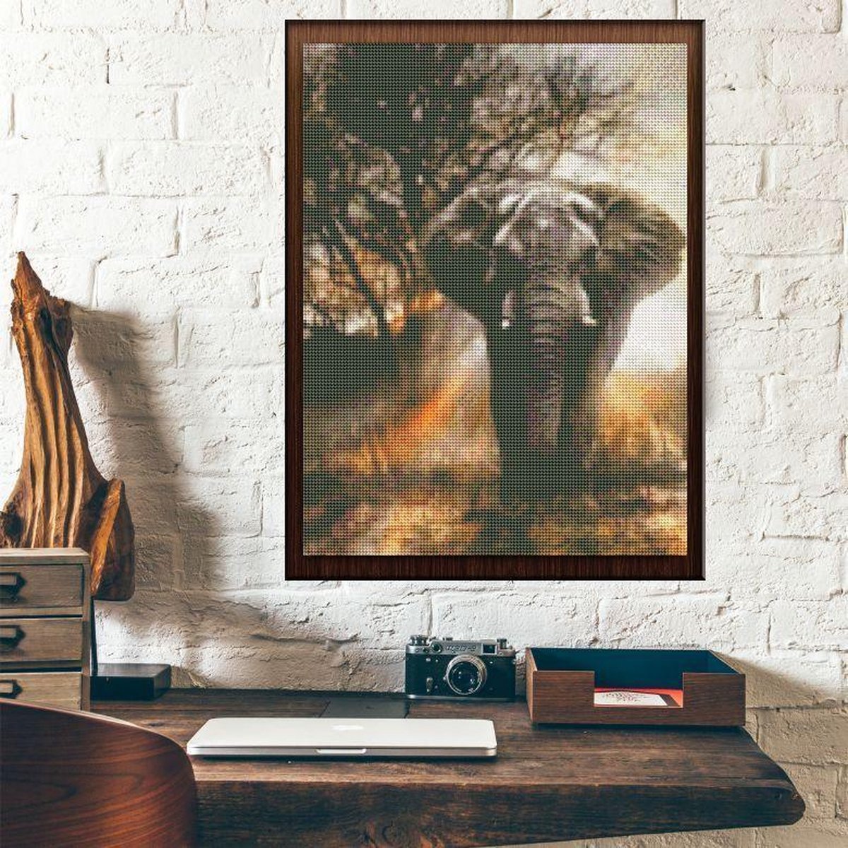 Diamond Painting Machtige Olifant