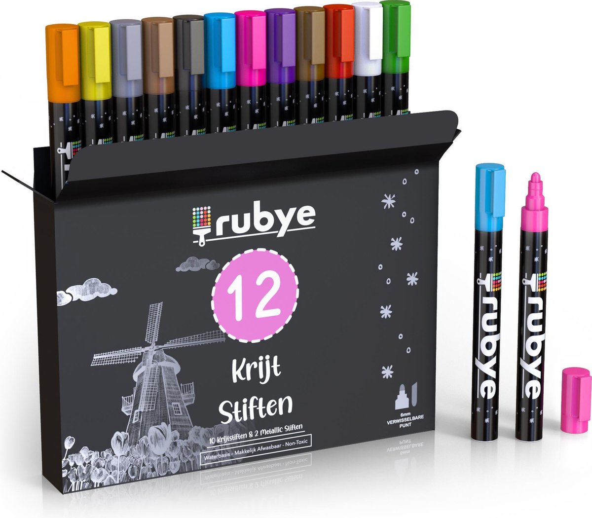 Raamstiften Kinderen 12 stuks