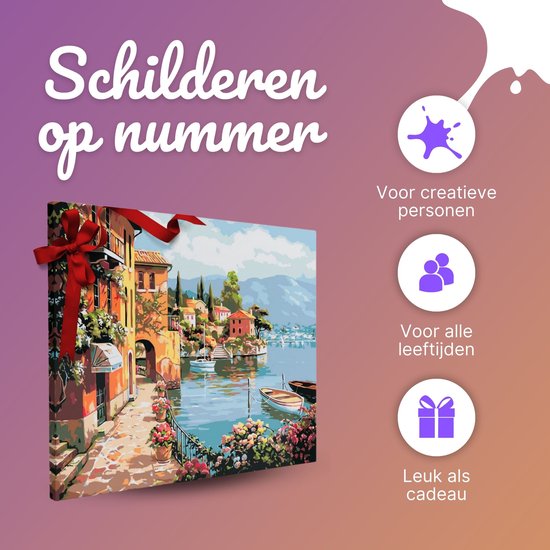 Schilderen Op Nummer Italiaanse Kust