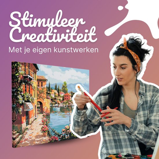 Schilderen Op Nummer Italiaanse Kust
