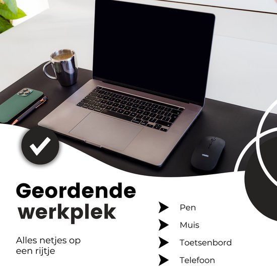 Bureau Onderlegger Zwart (80 cm x 40 cm)