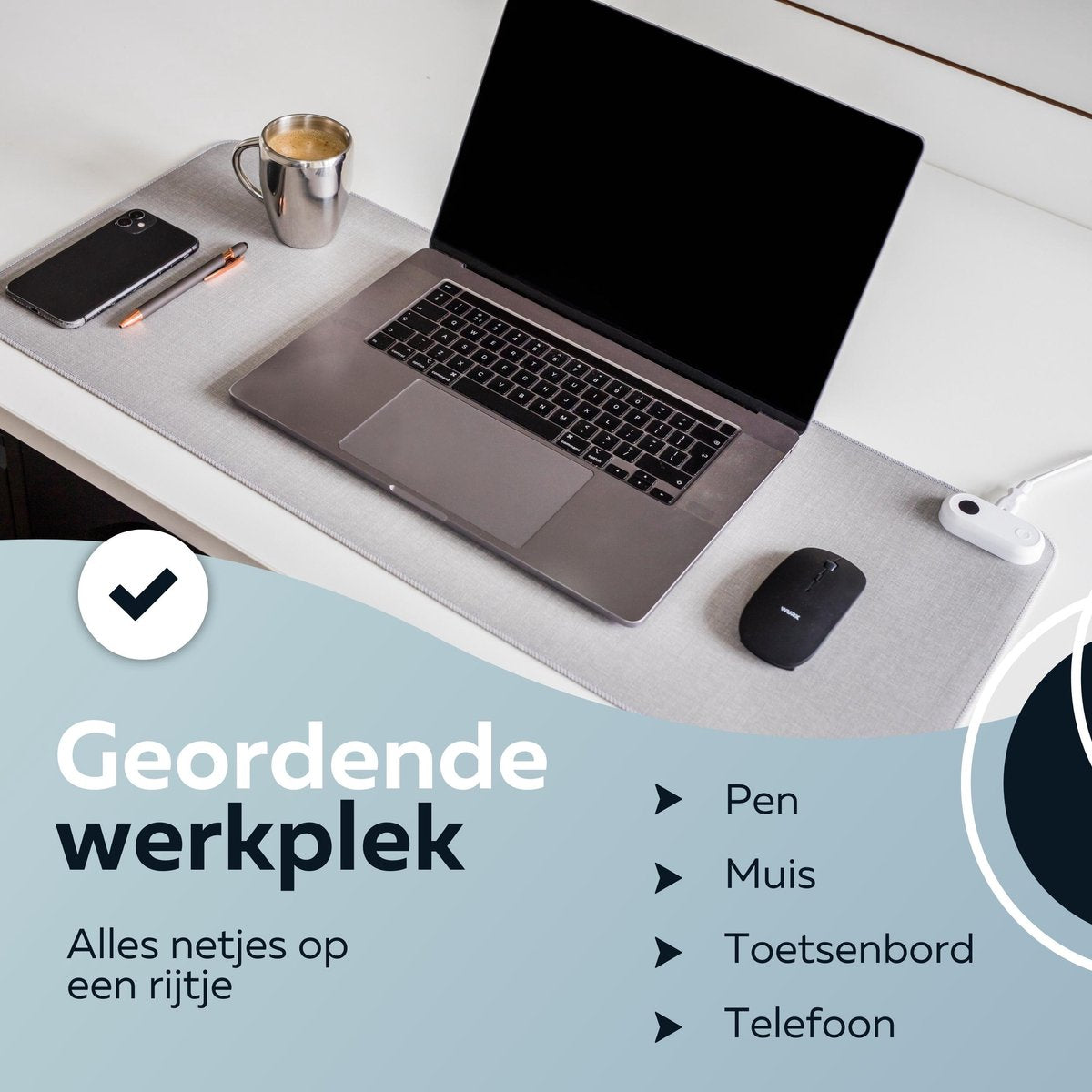 Verwarmde Bureau Onderlegger - 30℃ tot 50℃