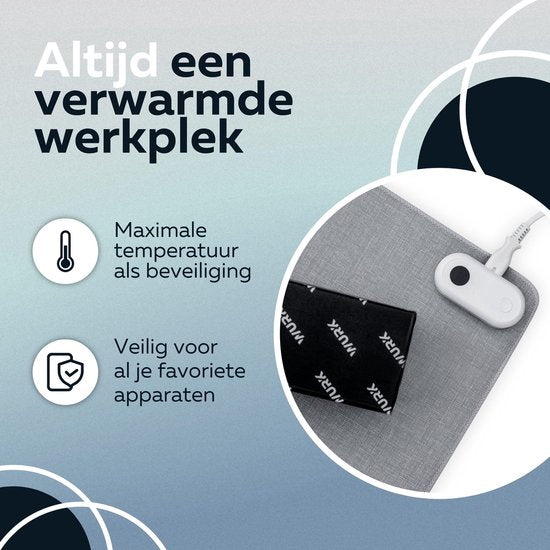 Verwarmde Bureau Onderlegger - 30℃ tot 50℃