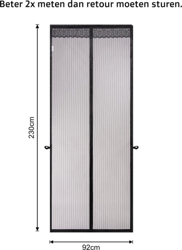 O'DADDY® Magnetische Deurgordijn Polyester