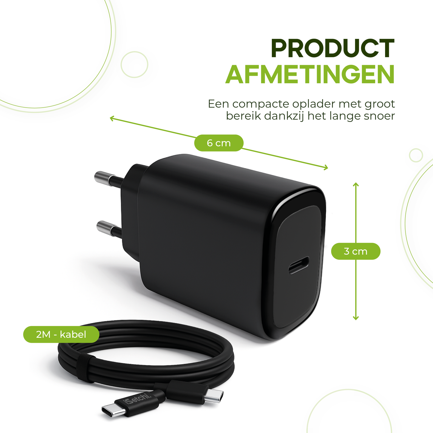 iSetchi® 45W USB-C Snellader