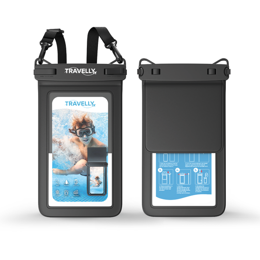 Travelly® Waterdicht Telefoonhoesje met opbergvak