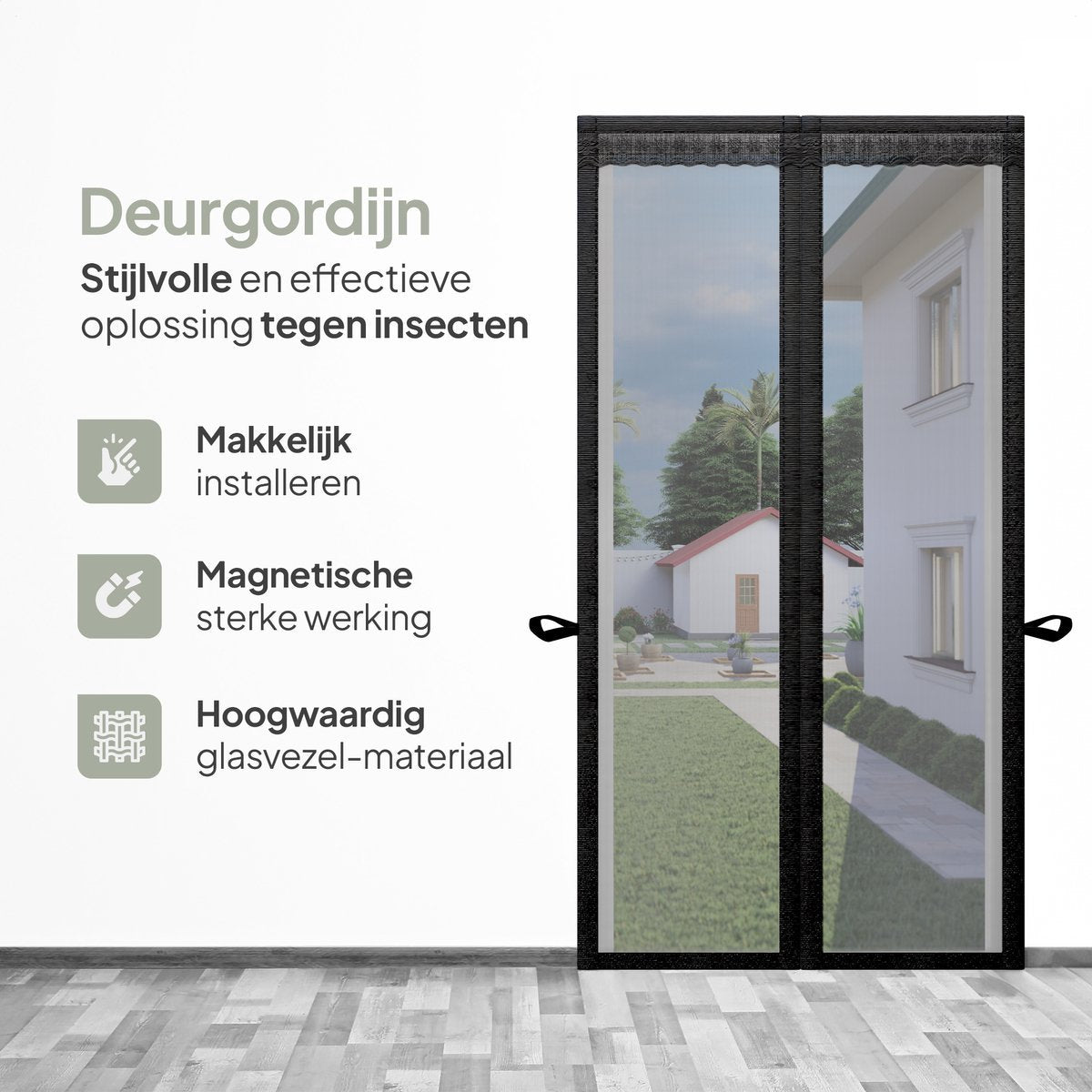 O'DADDY® Magnetische Deurgordijn Fiber