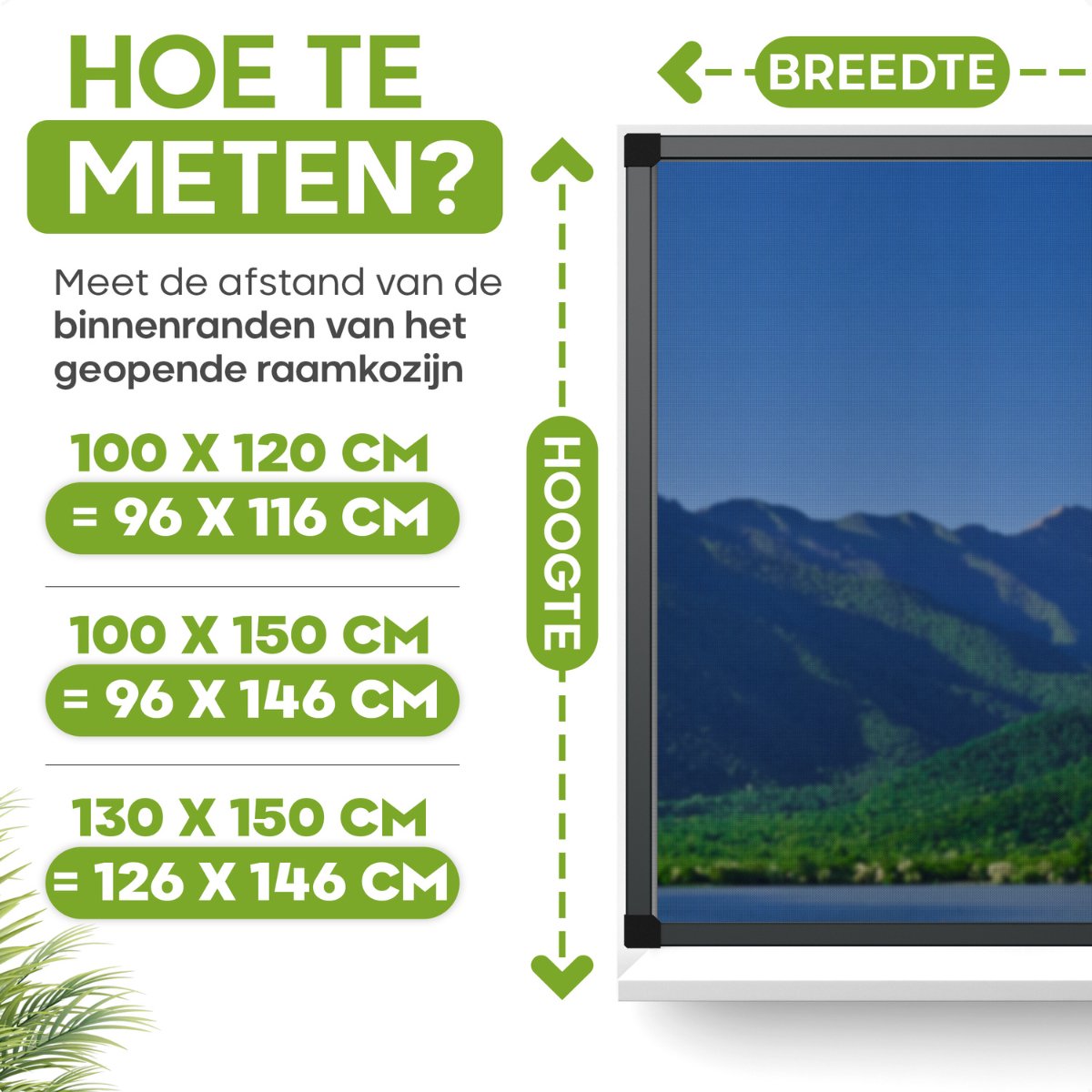 O'DADDY® Raamhor - 130x150cm