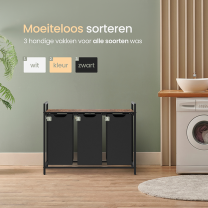 O'DADDY® Wasmand met 3 vakken