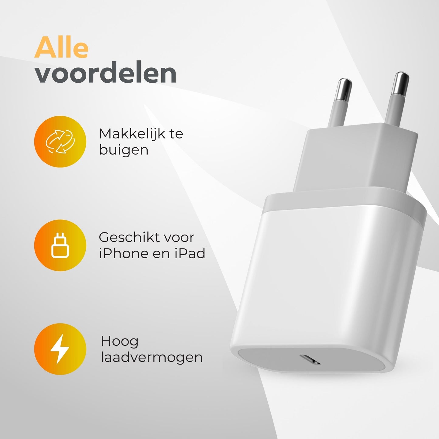 Snellader Geschikt voor iPhone 1M