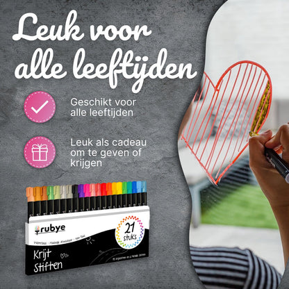 Rubye® Raamstiften 21 stuks