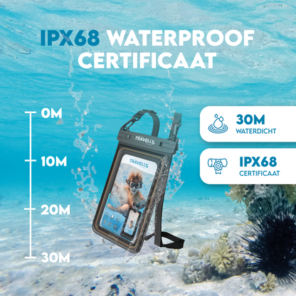 Travelly® Luxe Waterdicht Telefoonhoesje