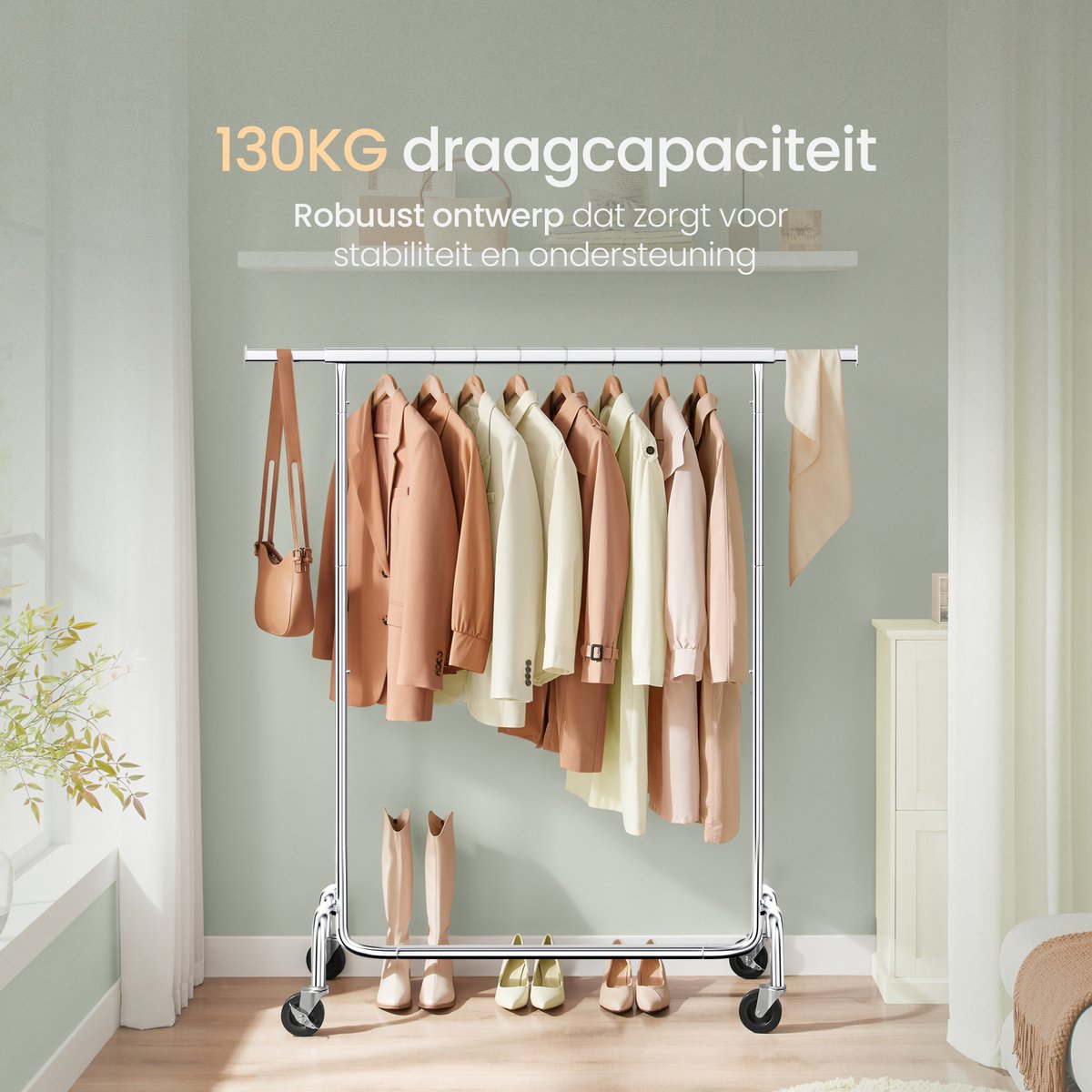 O'DADDY® Kledingrek op wieltjes