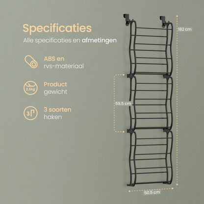 O'DADDY® Hangend schoenenrek voor deur