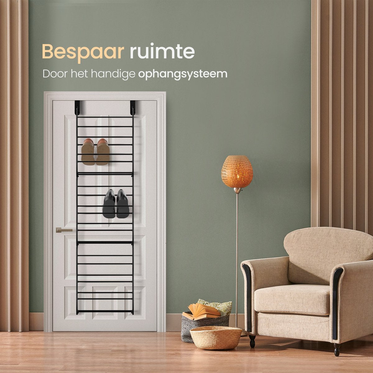 O'DADDY® Hangend schoenenrek voor deur