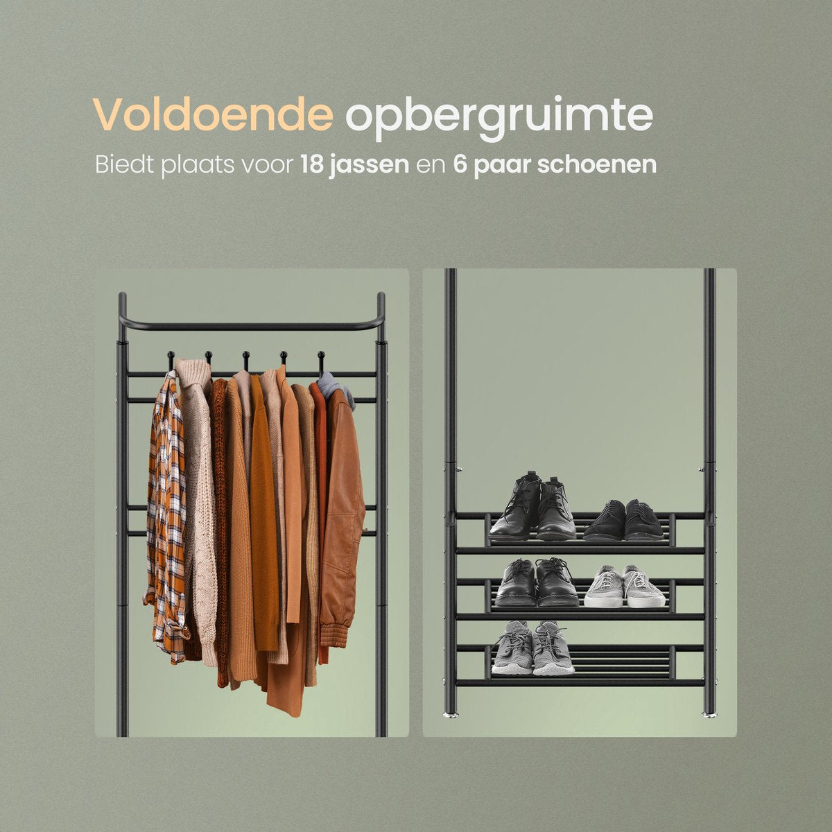 O'DADDY Kapstok met Schoenenrek