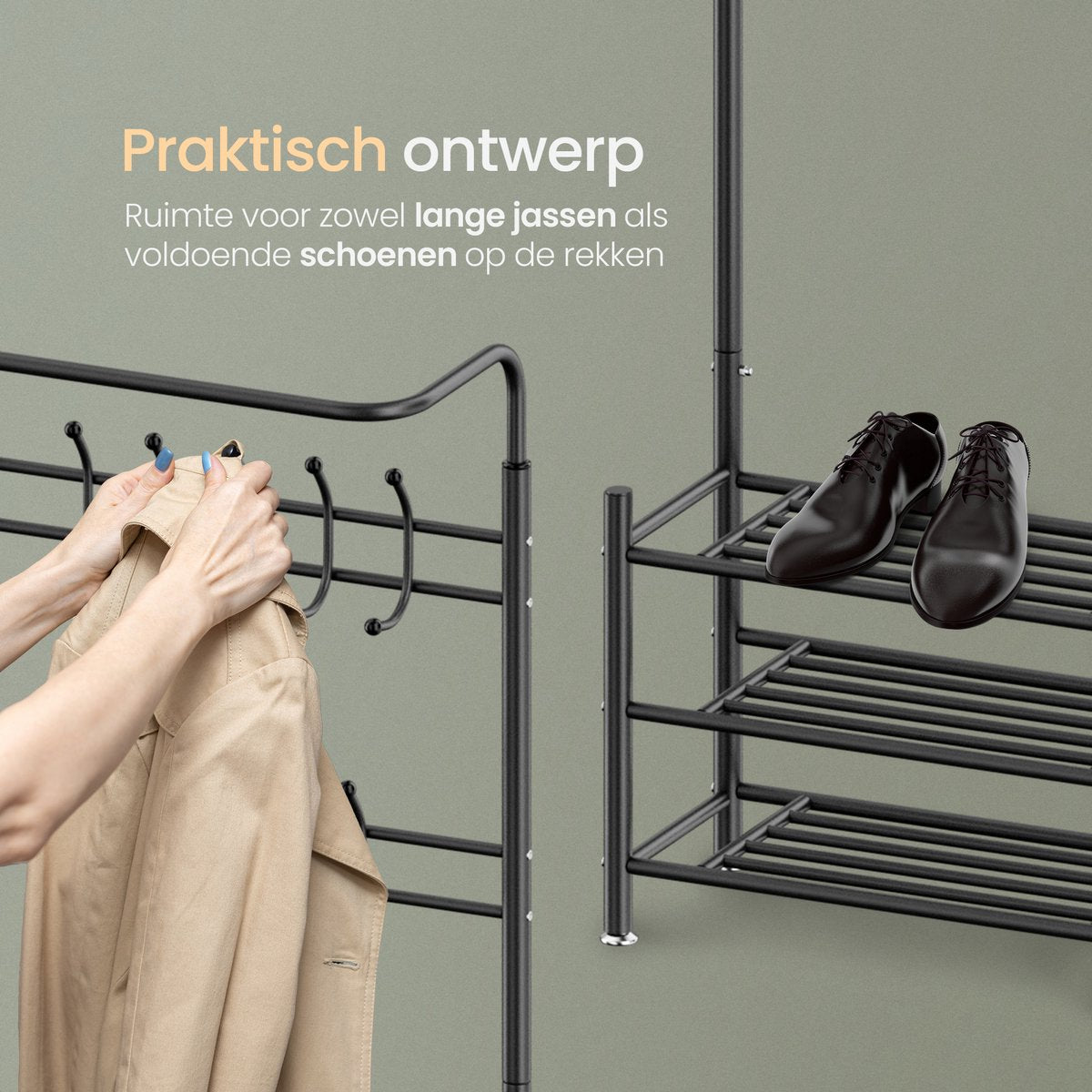 O'DADDY Kapstok met Schoenenrek