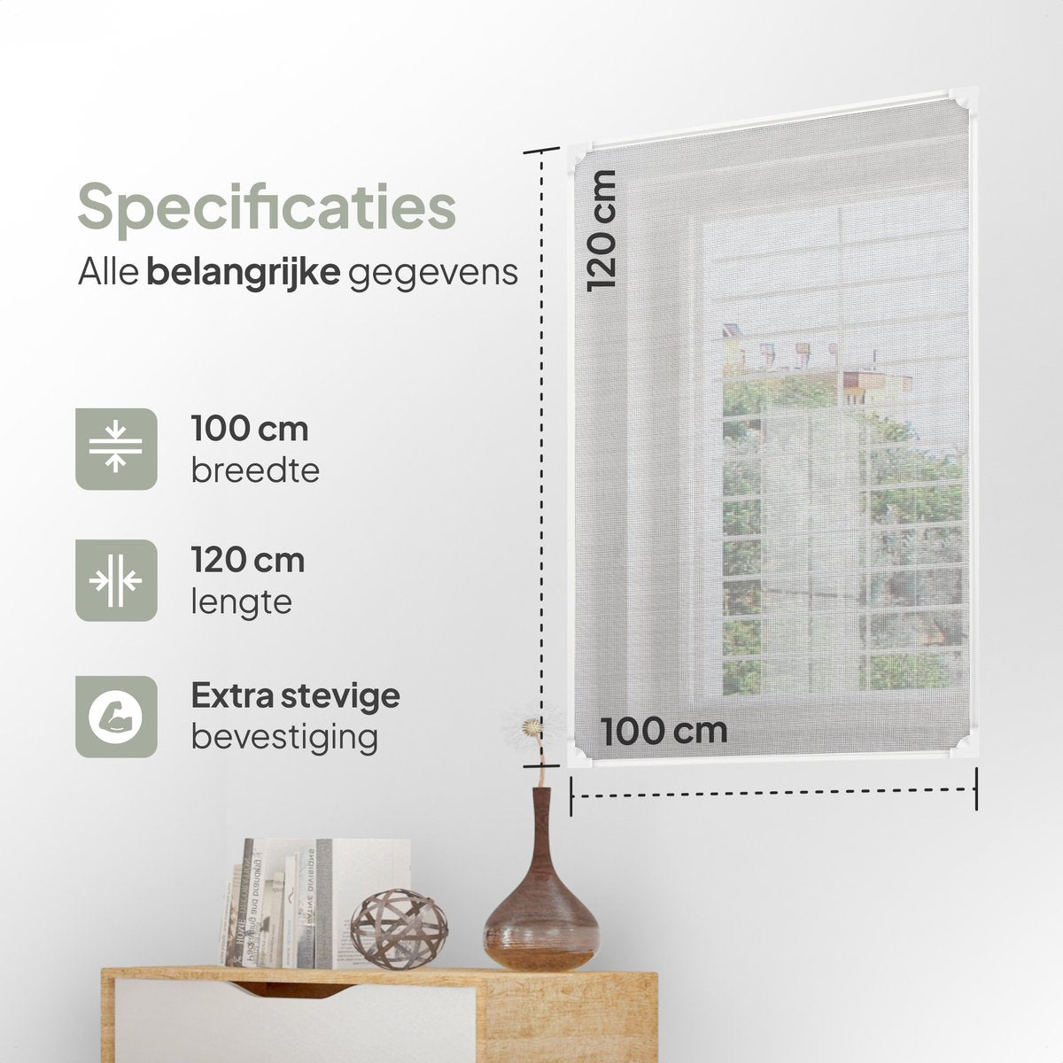 O'DADDY® Magnetische raamhor 130x150cm