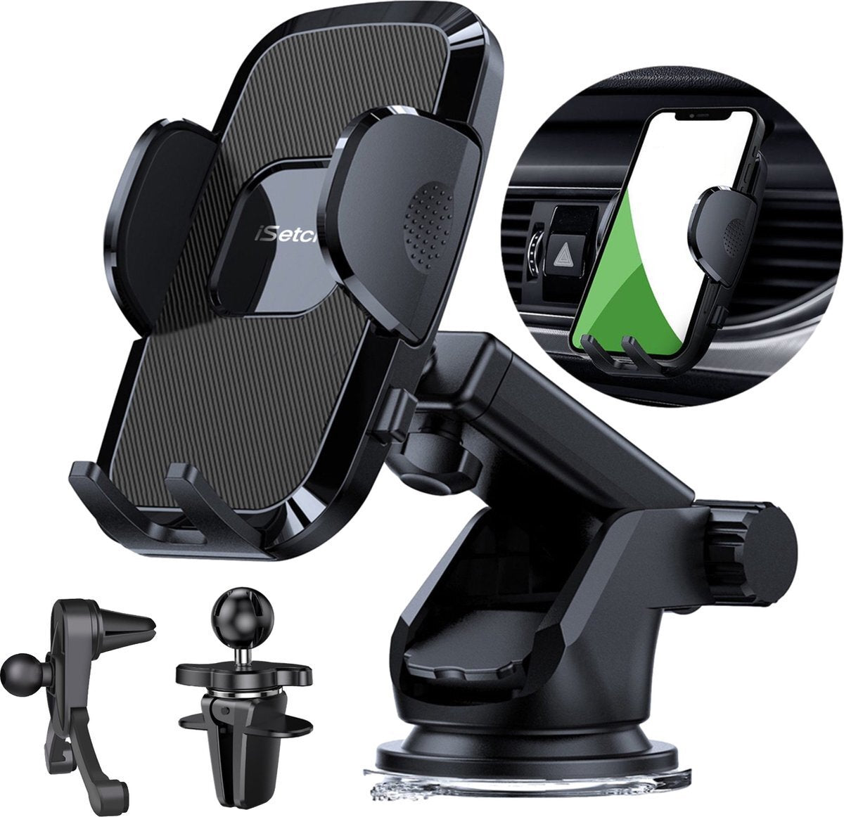 iSetchi® 3-in-1 Telefoonhouder Auto