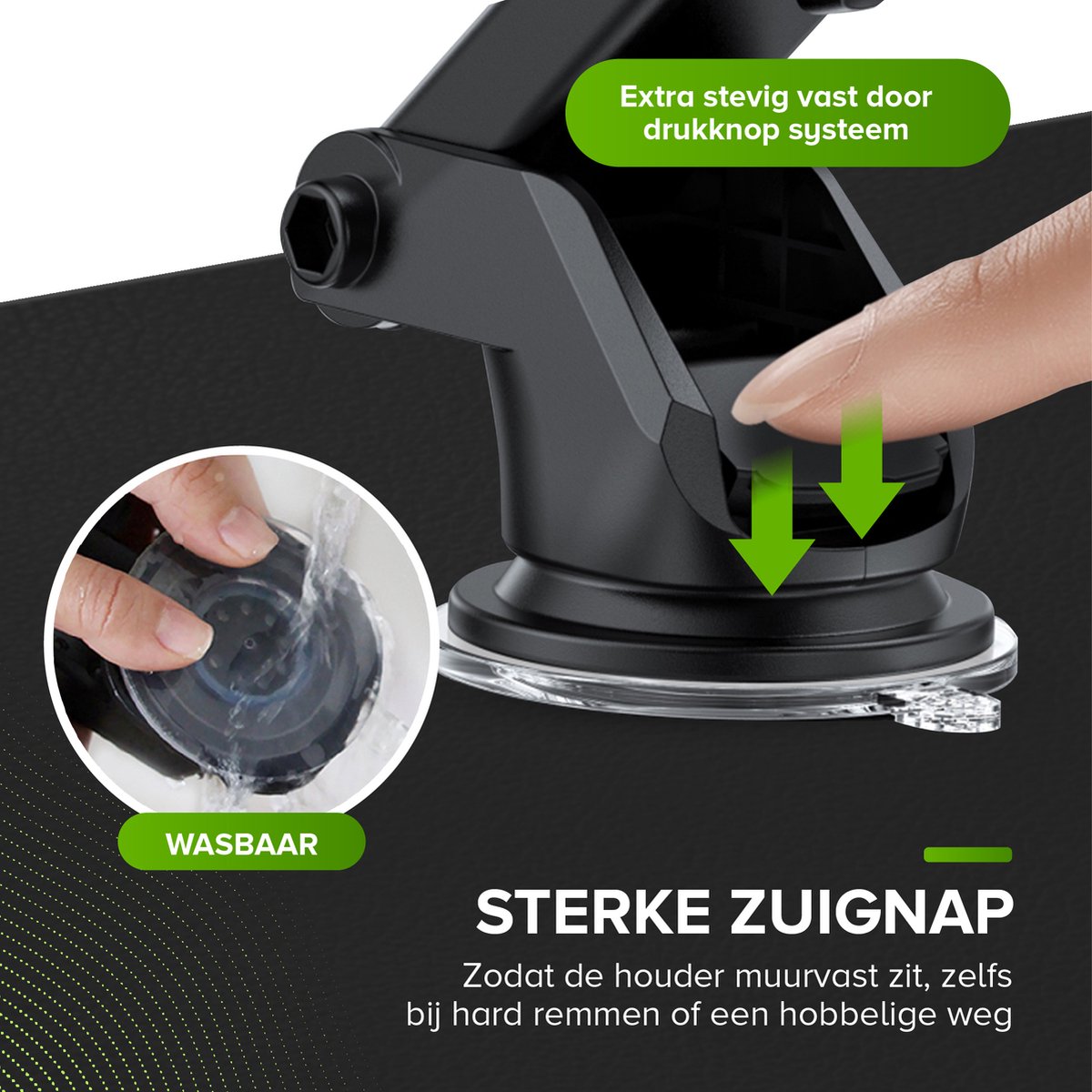 iSetchi® 3-in-1 Telefoonhouder Auto