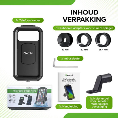 iSetchi® Waterdichte telefoonhouder fiets