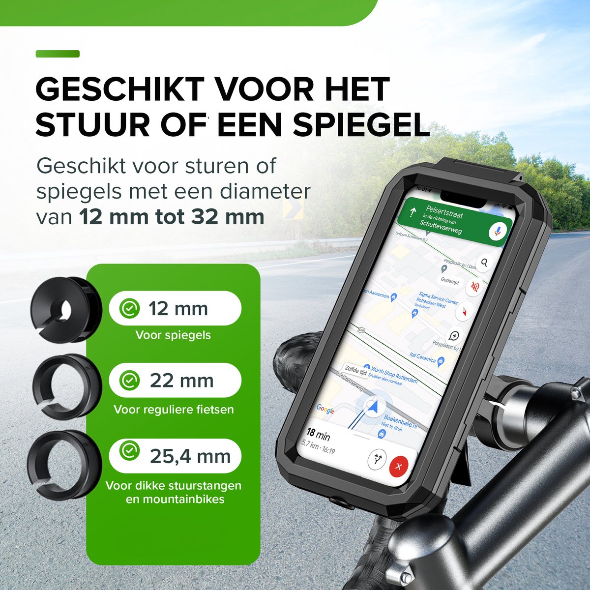 iSetchi® Waterdichte telefoonhouder fiets