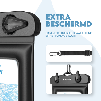 Travelly® Waterdicht telefoonhoesje set van 2