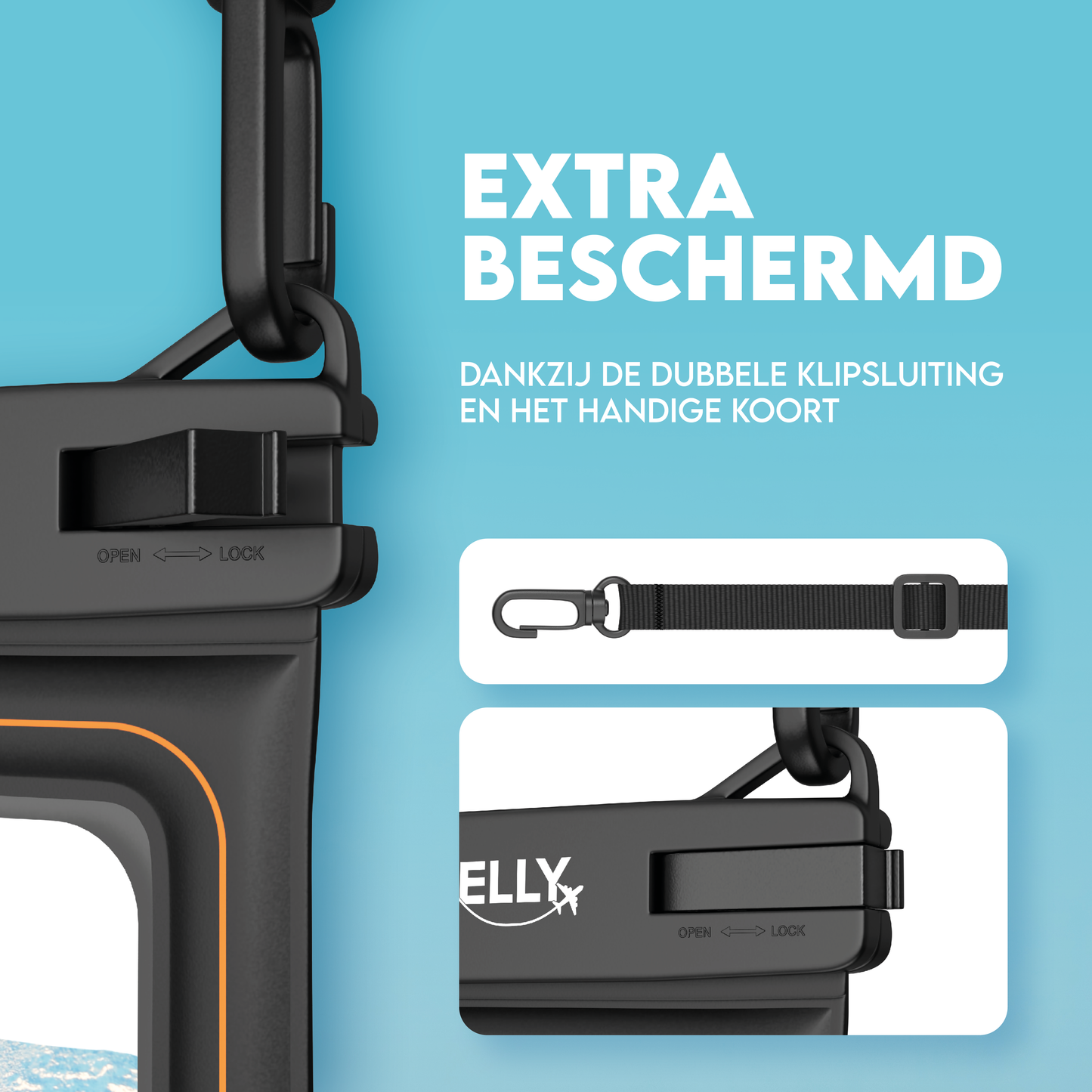 Travelly® Luxe Waterdicht Telefoonhoesje