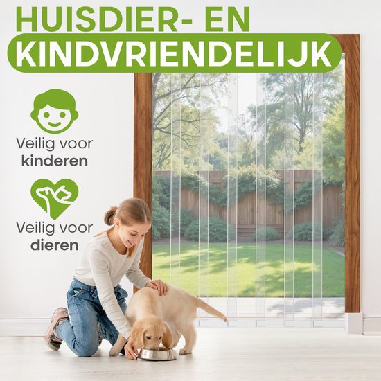 O'DADDY® Deurgordijn Lamellenhor Glasvezel