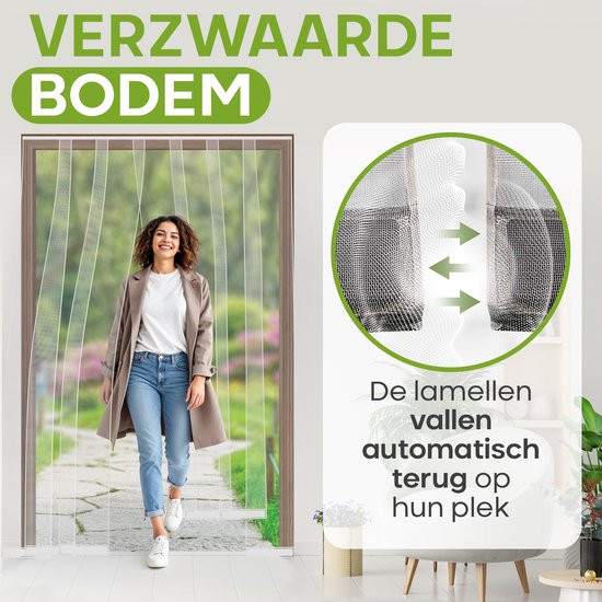 O'DADDY® Deurgordijn Lamellenhor Glasvezel