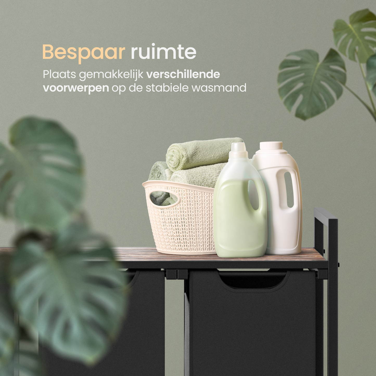 O'DADDY® Wasmand met 3 vakken