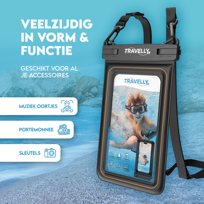 Travelly® Luxe Waterdicht Telefoonhoesje