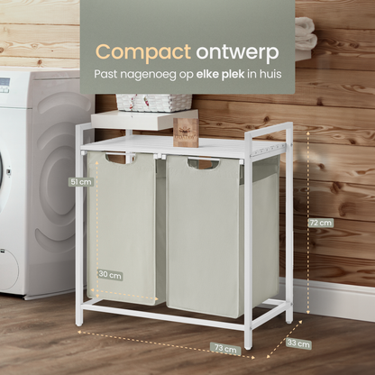 O'DADDY® Wasmand met 2 vakken