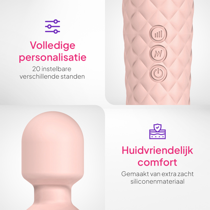 Pure Pleasure® Magic Wand met 3 opzetstukken