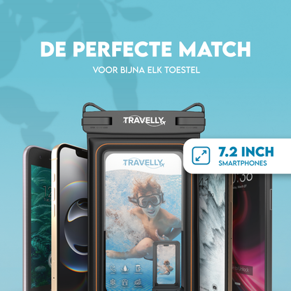 Travelly® Luxe Waterdicht Telefoonhoesje