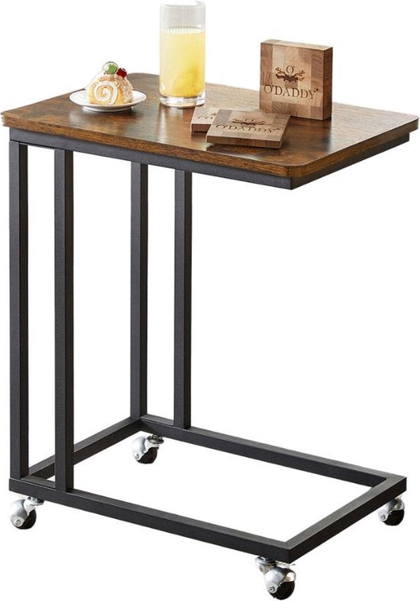 O'DADDY® Bijzettafel op Wieltjes