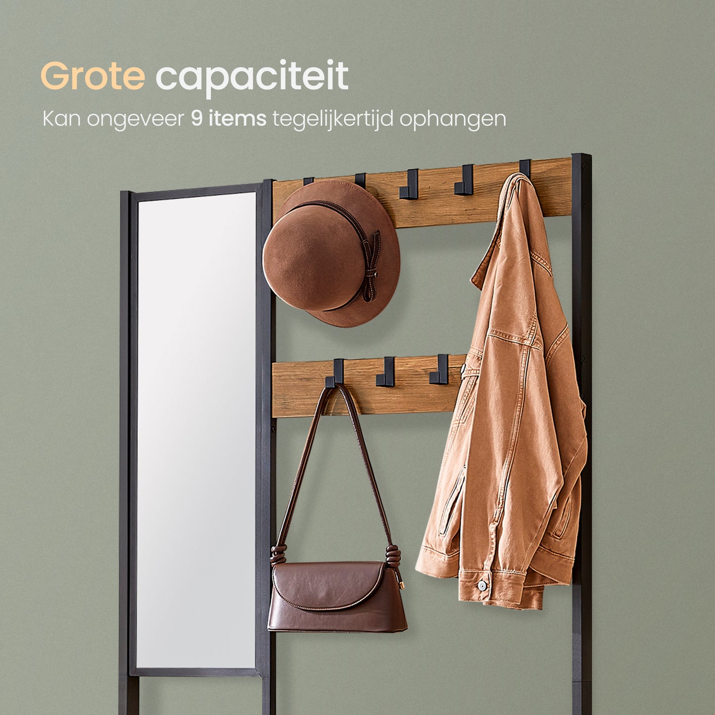 O'DADDY® Garderoberek met Spiegel