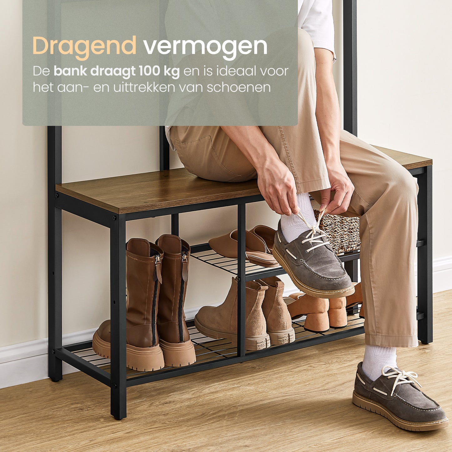 O'DADDY® Garderoberek met Spiegel